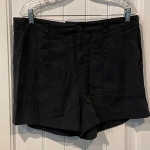 Chic Black High Waist Women's Shorts